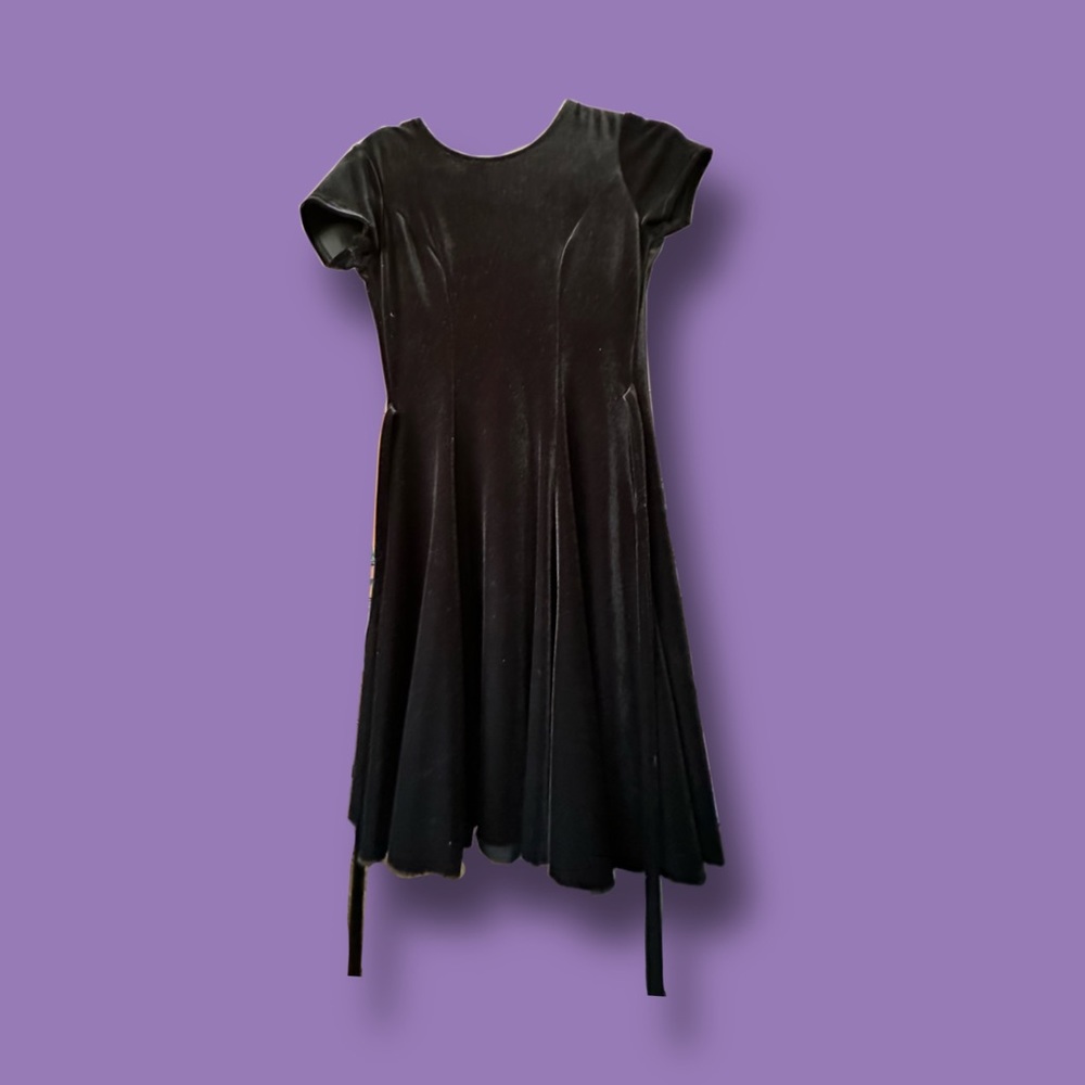 Rivars Vintage Black Velvet Dress